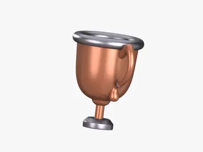 Trophy 3D Illustration 3D model