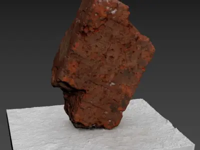 Ultra realistic Old Brick Scan 8k HD Low-poly 3D model