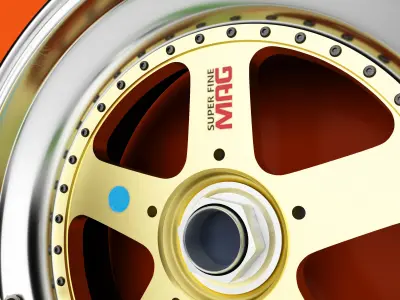 Mazda 787B Rims 3D model