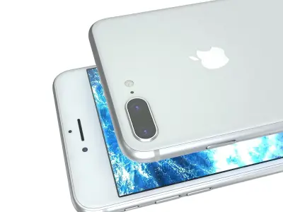 Apple iPhone 8 Plus Silver 3D model