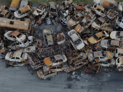 USCANS Ukraine  Cars set 3 Low-poly 3D model