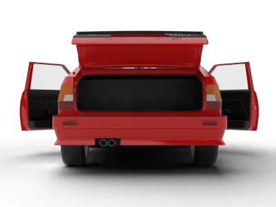 Audi Quattro UR 20v 1980 HQ 3d model 3D model