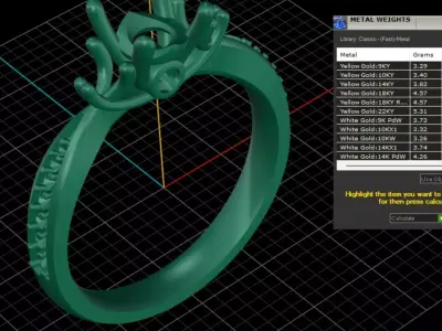 ring woman  3D print model 112