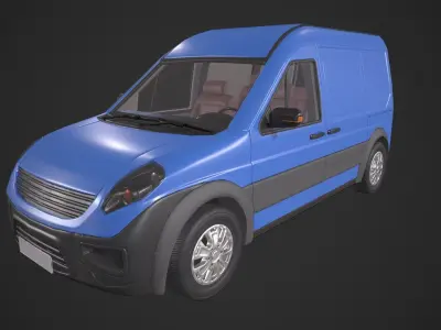 Generic Van Low-poly 3D model