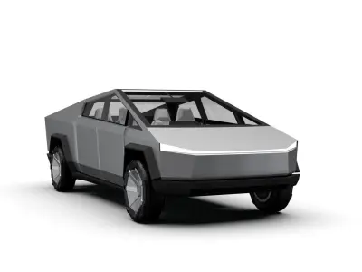 Tesla Cybertruck Low-poly 3D model