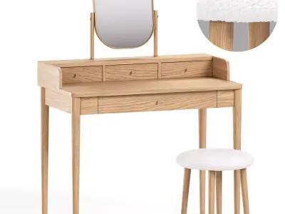 La Redoute Dressing Tables Interieurs Lussan Set 4 3D model