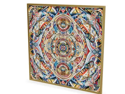 Wall Decoration item 15 Low-poly 3D model