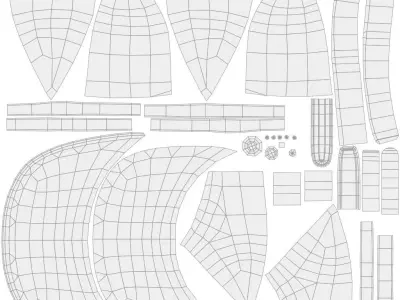 No Shot Vintage Black Snapback Low-poly 3D model