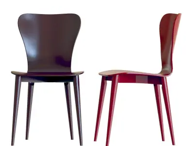Crate and Barrel Brera Dining Chair 3D model