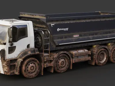 Mud Car Dump Truck 16 3D model