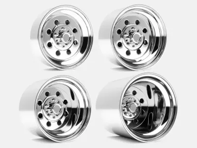 15x5 15x7 15x8 15x10 15x15 Weld Draglite Wheels and Brake 3D print model