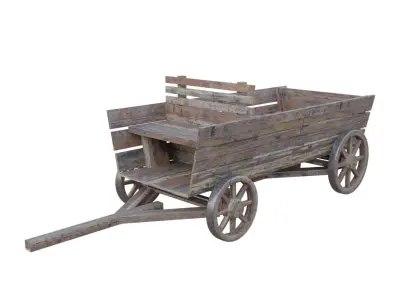 Rustic Carts 3D Model Pack