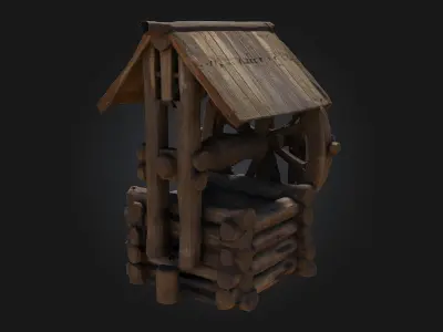 Rustic Well  Timeless Village Essential for Rural Scenes 3D model