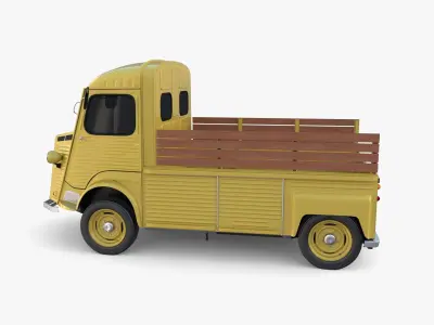 Generic 40s Van Pick Up v2 3D model
