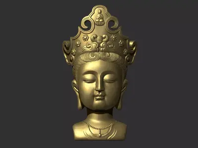 Kwanyin Bodhisattva 3 3D print model