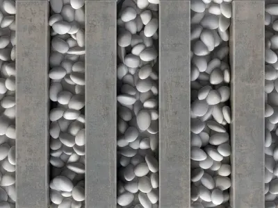 Road board pebble n5 3D model