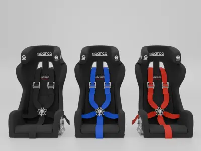 SPARCO ADV Elite carbon seat 3D model
