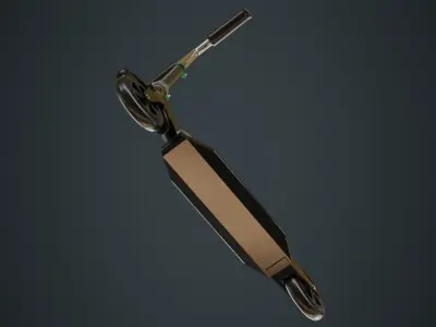 Kick Scooter 2 Untextured 3D model