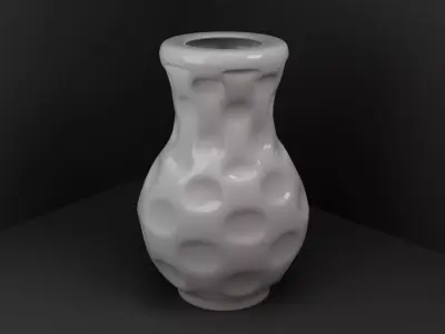 Porcelain vase 3D model