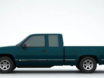 Chevrolet Silverado Extended Cab 3D model