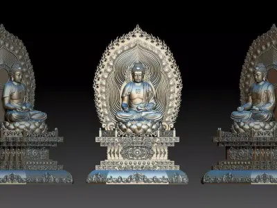 Amitabha Buddha  3D print model