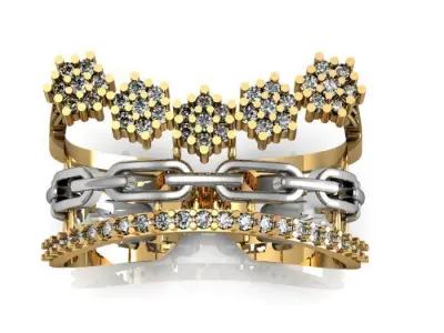 daimond ring 3D print model