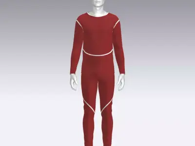 Sport Suit Low-poly 3D model
