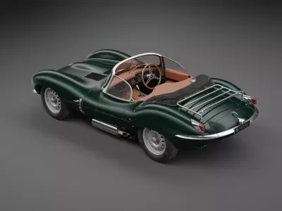 1957 Jaguar XKSS 3D model