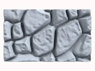 Stone wall 197 3D model