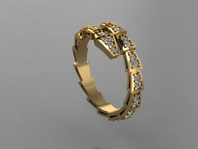 Ring Bulgari 3D print model