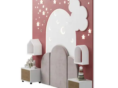 Kids wall panell 3 3D model