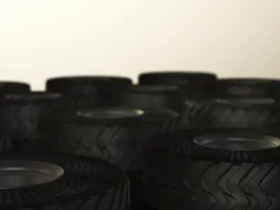 Airless Tire Low-poly 3D model