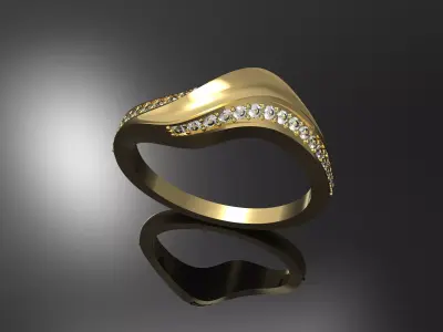 women ring   3D print model