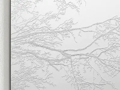 Plaster Two Photo Frame 291 Low-poly 3D model