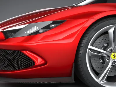 Ferrari 296 GTB 2022 3D model