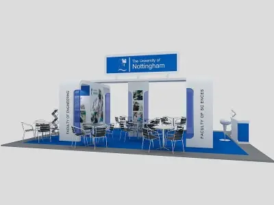 Nottingham University Exhibition 6 x 9 Booth  3D model