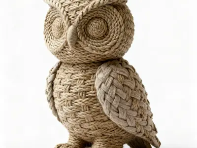 owl sculpture 3D print model purchase