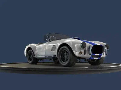 Shelby Cobra 427 Low-poly 3D model