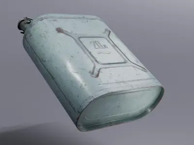 Fuel canister Low-poly 3D model
