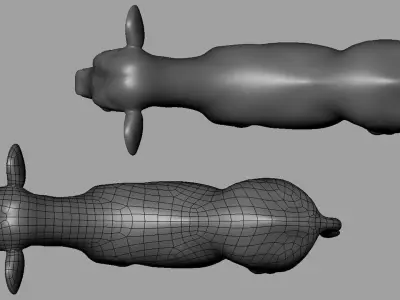 Baby Cow or Calf Low-poly 3D model