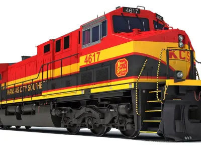 Kansas City Southern Locomotive 3D model