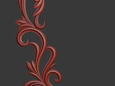 Wooden Corner Ornate 3D print model