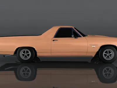 Chevrolet El Camino SS Low-poly 3D model