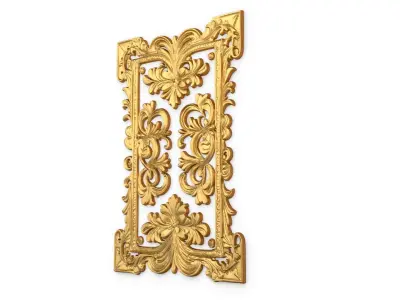 classical door decor 15 3D model