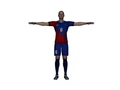 Human Football player 3D model