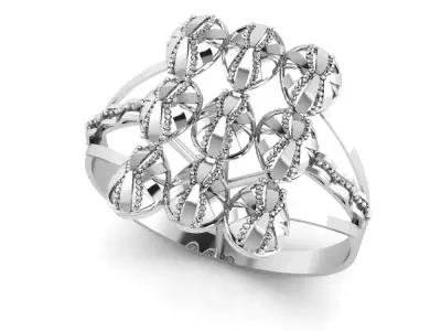 Rings 3D print model 8