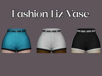 Womens Shorts Flower Pot  -Stylish STL for 3D Printing 3D print model