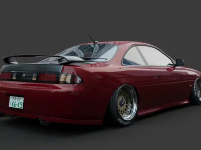 NIssan silvia s14 3D model buy