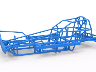 Frame of BriSCA Formula 1 Stock Car Scale 1 to 25 3D print model