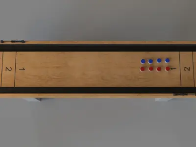 Urban Shuffleboard Table 3D model
